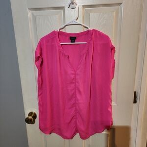 Torrid Vibrant Pink Short Sleeve Top
